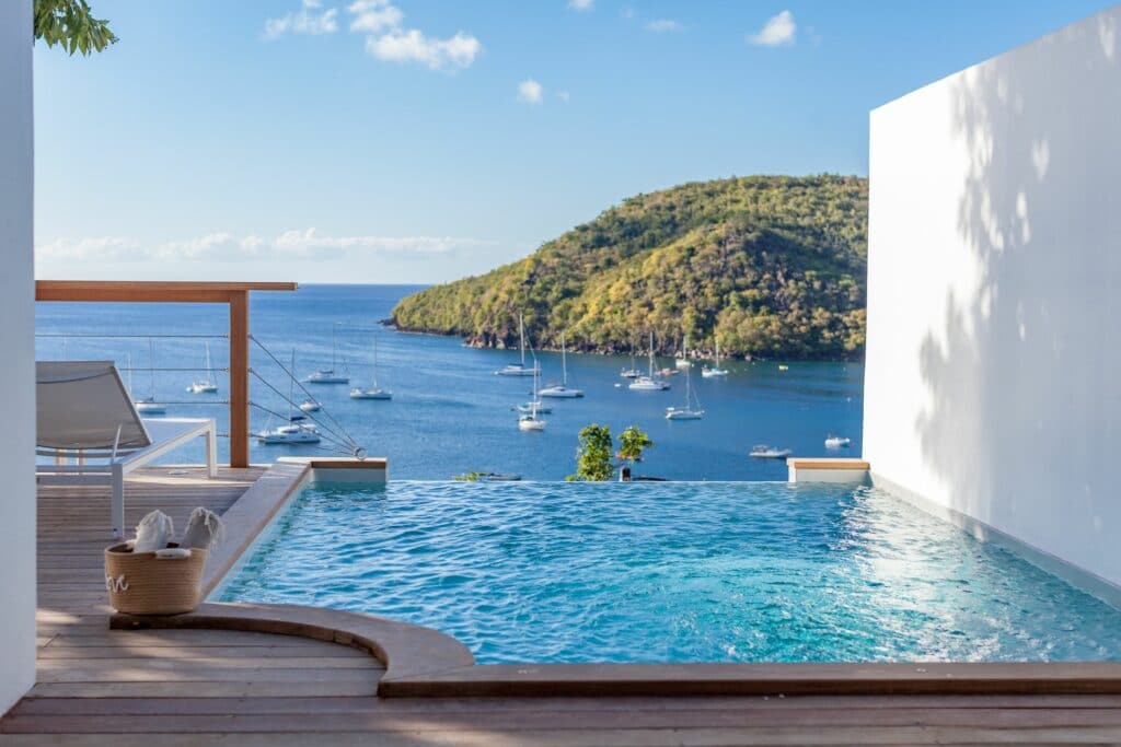 Villa de location avec piscine et vue sur mer en Martinique