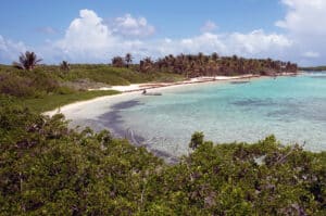 Lagon de île dePetite-Terre en Guadeloupe